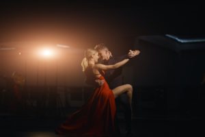 Beautiful passionate dancers dancing